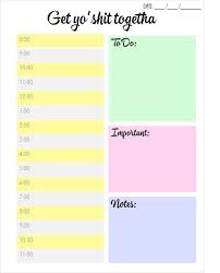 Free Daily Planner Templates Download