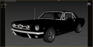 1965 ford mustang gt coupe 3d model