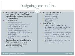 On the generalizability of case study research            CES PHD    