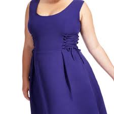 City Chic Corset Purple Dress