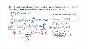 total distance traveled by a particle