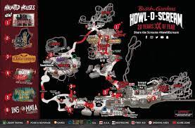 howl o scream 2019 map touring