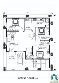 House plans cad blocks fo format dwg. Floor Plan For 40 X 45 Feet Plot 3 Bhk 1800 Square Feet 200 Sq Yards
