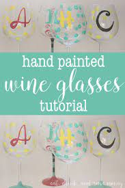 Craft Redux Diy Painted Wine Glasses