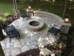 Salt Lake Flagstone Patio With Fire Pit