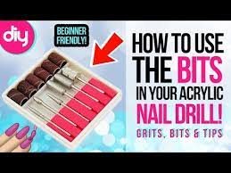 how to use acrylic nail drill bits
