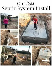our diy septic system install the