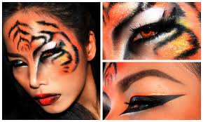 tiger halloween makeup look