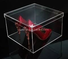 Square Plexiglass Shoe Display Box
