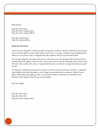 Microsoft Word Business Letter Template Letter Equity Theme Office