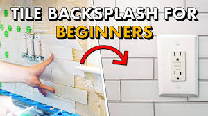 How to install a tile backsplash clean and prep the wall How To Install Subway Tile Installing Tile Backsplash For The First Time Youtube