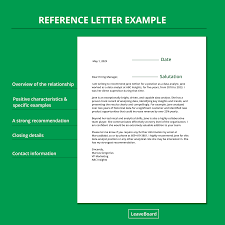 reference letter template writing tips