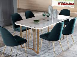 Masa Alb Lucios Living Dining Modern