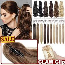 Here we explain you step by step. Sale Fake As Real Hair Ponytail Jaw Claw Clip In Hair Extensions Thick As Human Ebay