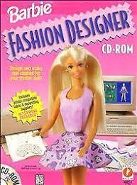 barbie fashion designer cd rom pc