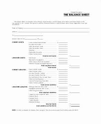 Proforma Balance Sheet Template For Excel Excel Templates How To