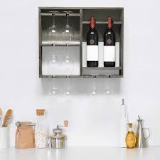 Wine Rack Shelf With Glass Holder
