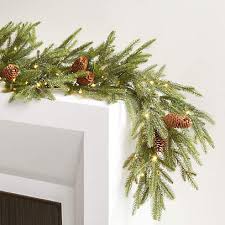 Faux Norway Spruce Pre Lit Led Garland