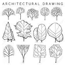 建築手描きの木のセット:ベクトルイラストのイラスト素材・ベクター Image 96790974