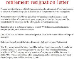 How To Write A Letter Of Resignation When Retiring The Best