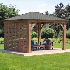 Garden winds lcm588b universal 10' x 10' gazebo privacy the difference between two canopy models is the top vent part. 12 Gazebo Privacy Wall