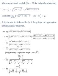 Limit itu suatu batas yang menggunakan konsep pendekatan fungsi. Limit Fungsi Aljabar Matematika Kelas 11 Quipper Blog
