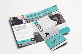 free business trifold brochure template