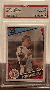 Check spelling or type a new query. 1984 Topps John Elway Rookie Card 63 Psa 8 Beautiful Don T Miss This Card Ebay