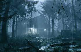 Today S Creepy Trailer Rainy Woods gambar png