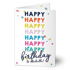 Birthday cards online with invitations are really necessary for every birthday party. Personalized Birthday Card Happy Happy Birthday