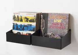 Buy Vinyl Storage Wall Shelf Set Of 2