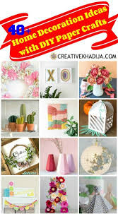 40 paper crafts for home decoration
