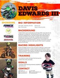 The motocross sponsorship money goes to riders that are working the hardest and being in the public eye the most! Dirt Bike Racing Resume