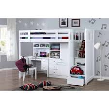 15 posts related to loft bed with desk and storage stairs. White Loft Bed With Desk And Stairs Ideas On Foter