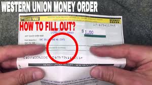 You would have to sign it in person at the cashing agency to ensure that the money order wasn't. How To Fill Out Western Union Money Order Youtube