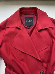 Talbots Trench Coat Womens Size 6 Red