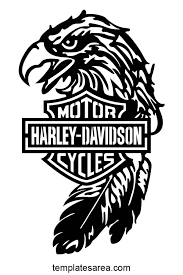 free harley davidson eagle vector logo