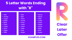 5 letter words with r 450 list