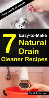 7 easy to make drain cleaner recipes