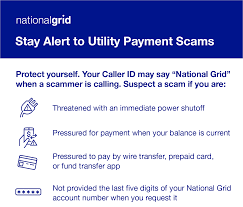 utility scam alert national grid