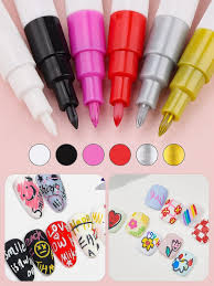 6 color 3d nail art pens set kalolary