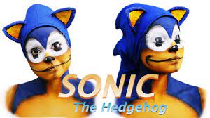sonic the hedgehog face paint tutorial