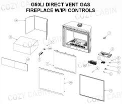 G50li Direct Vent Gas Fireplace With