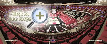 moda center seat row numbers detailed