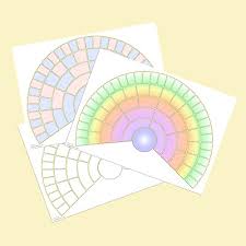 Blank Family Tree Fan Chart Choice Of Styles A3 Pack Of 4 Rolled In Tube Ebay