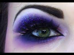 purple eyes dramatic makeup