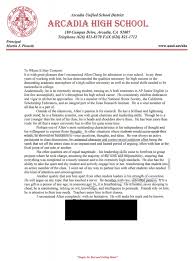 Printbale Personal Letter of Recommendation for College