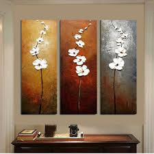 huis unframed modern flowers art oil