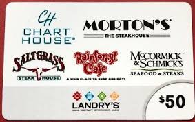 50 Landrys Gift Card Saltgrass Mortons Steakhouse