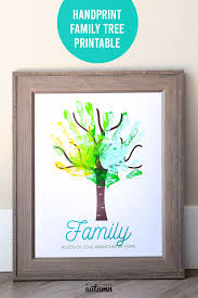 Make An Adorable Family Handprint Tree Great Gift Idea